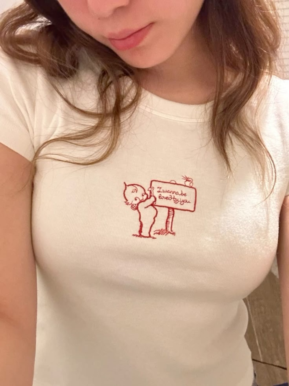 Brandy Melville Hailie Loved By You T-shirt 💘